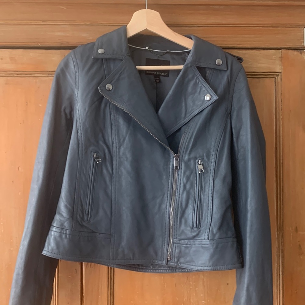 BNWOT Leather Moto Banana Republic jacket